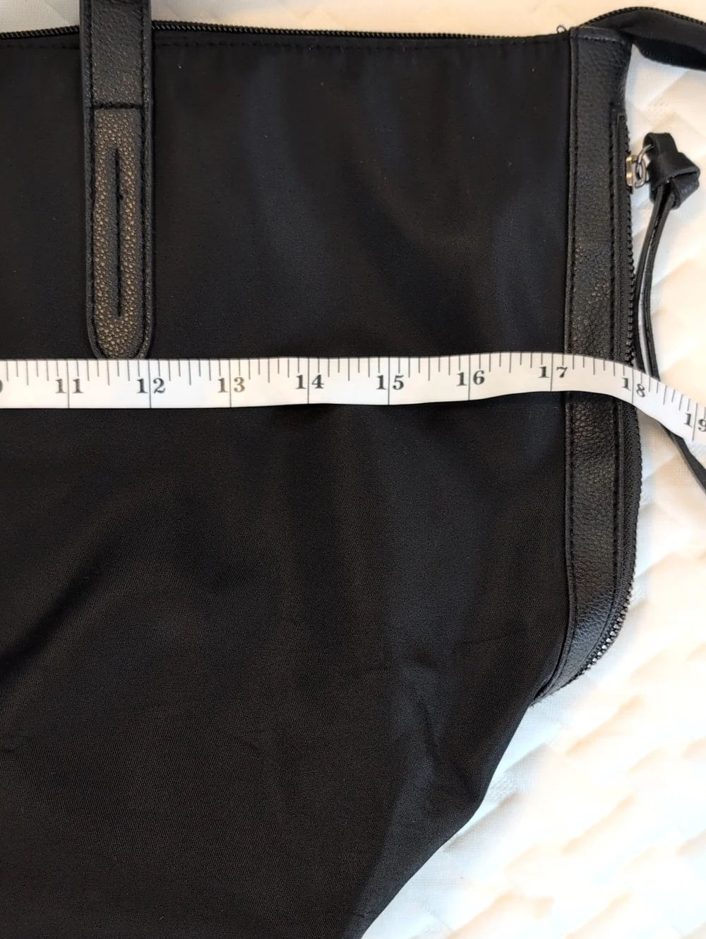BOTKIER Tote Bag Black Zip Closure Fringe